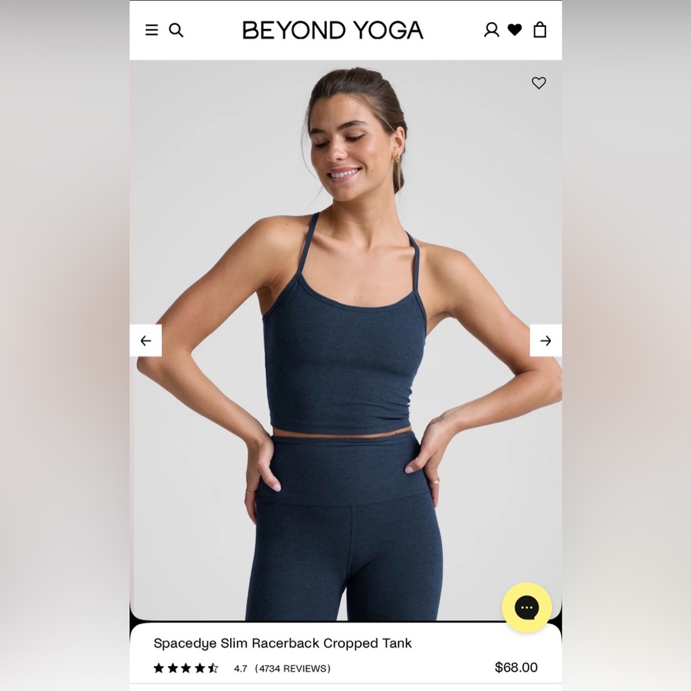 Beyond Yoga Spacedye Slim Racerback Cropped Tank